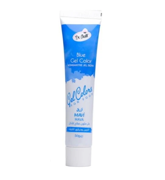 DR GUSTO TÜP JEL GIDA BOYASI MAVİ - 50 GR ürün görseli 1