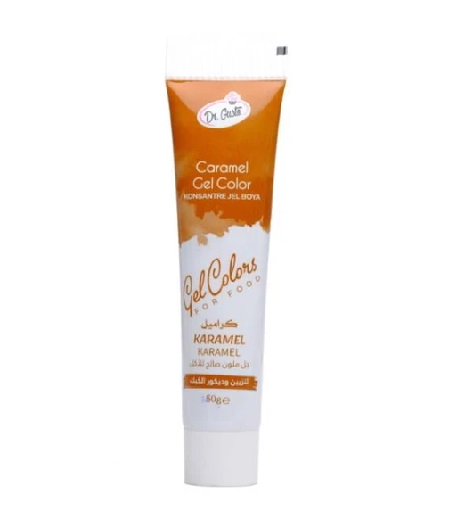 DR GUSTO TÜP JEL GIDA BOYASI KARAMEL - 50 GR ürün görseli 1