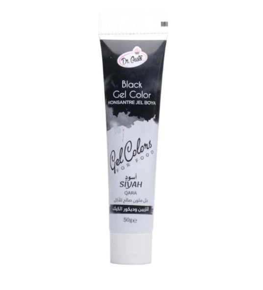 DR GUSTO TÜP JEL GIDA BOYASI SİYAH - 50 GR ürün görseli 1