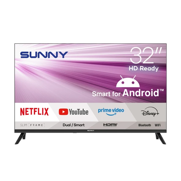 Sunny SN32HMLN-A14S 32" 82 Ekran Uydu Alıcılı Android Smart LED TV