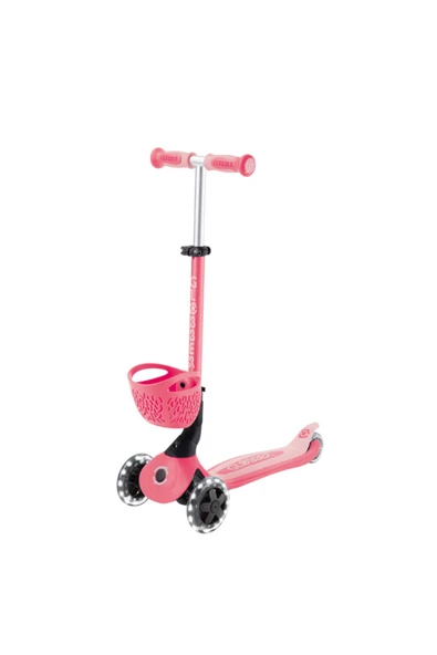 GLOBBER IŞIKLI SCOOTER KOYU PASTEL PEMBE ürün görseli 1