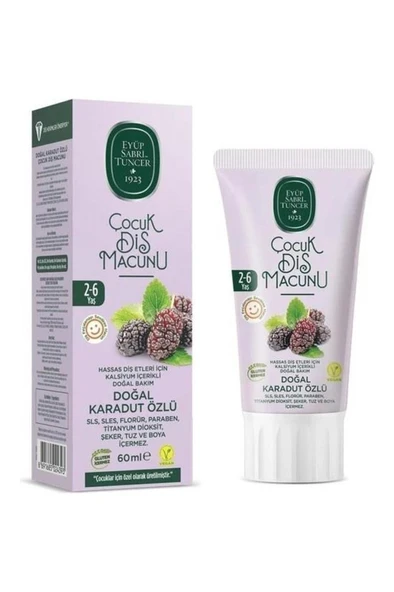 Eyüp Sabri Tuncer Doğal Çocuk Karadut Özlü Diş Macunu 60 ml ürün görseli 1
