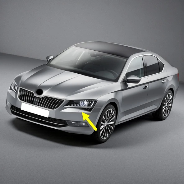 Skoda Superb 3 2015-2019 Sol Far Yıkama Motoru Jeti 3V0955965 ürün görseli 1
