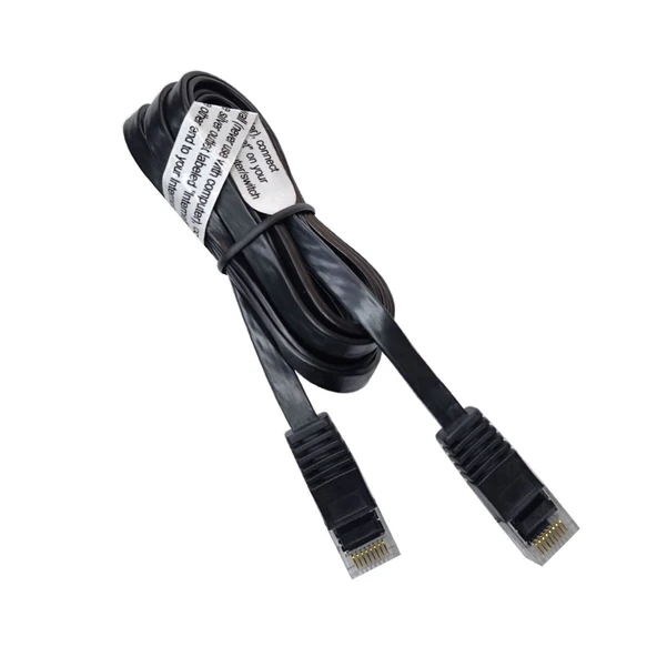 RJ45 Cat5e slim yassı internet ağ bağlantı kablosu 10'lu paket 1.5m ürün görseli 1