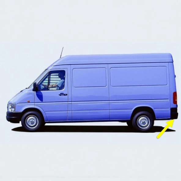 VW LT35 Volt 1996-2007 Arka Tampon Sol Köşe Kaplaması 2D1807321 ürün görseli 1