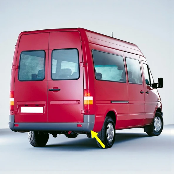 Mercedes Sprinter 1995-2006 Arka Tampon Sağ Köşe Kaplaması A9018800471 ürün görseli 1