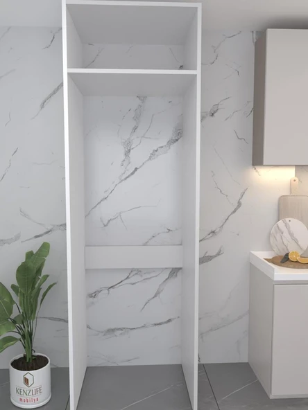 Kenzlife buzdolabı derin dondurucu dolabı modülü antarktika beyaz 230*090*70 kapaksız arkalıksız ürün görseli 1