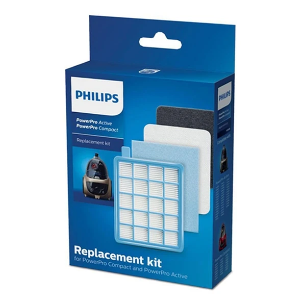 Philips İle Uyumlu PowerPro Active FC 8475 8478 8670 9323 9320 9540 Elektrikli Süpürge Hepa Filtre Set ürün görseli 1