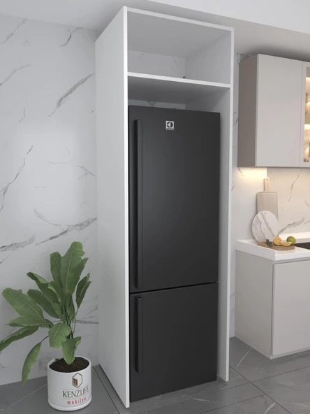 Kenzlife buzdolabı derin dondurucu dolabı modülü antarktika beyaz 210*070*70 kapaksız arkalıksız ürün görseli 1