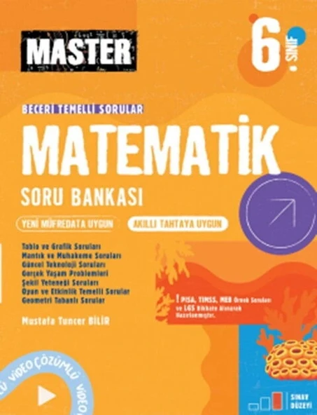 Okyanus 6.Sınıf Matematik Soru Bankası Video Çözümlü Master ürün görseli 1