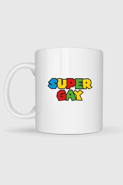 Super Gay Baskılı Kupa Bardak - Resim 2