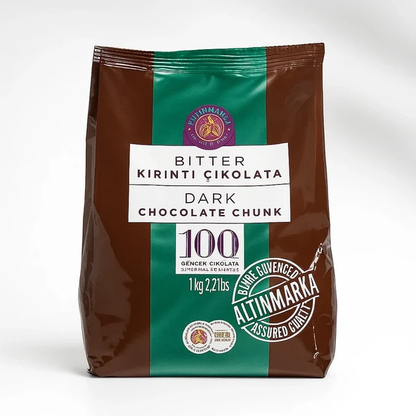 ALTINMARKA BİTTER KIRINTI ÇİKOLATA 1KG ürün görseli 1