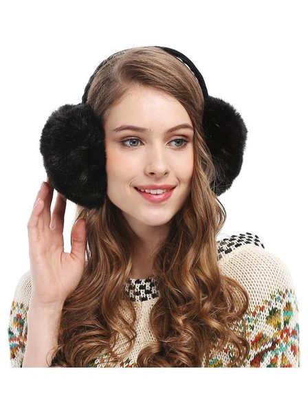 SOĞUKTAN KORUYUCU SOFT PELUŞ KATLANABİLİR KULAK KORUYUCU KULAKLIK ürün görseli 1