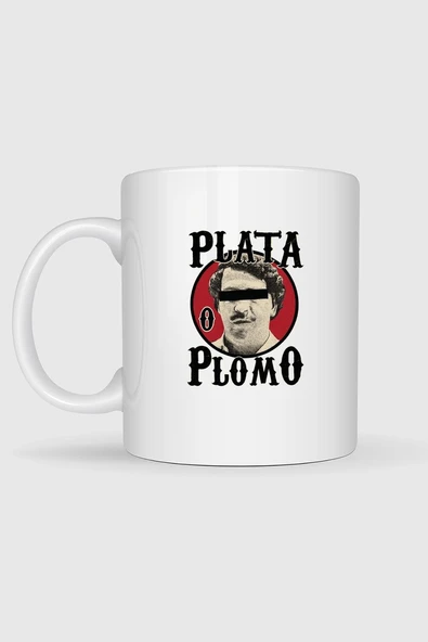 Plata O Plomo Escobar Baskılı Kupa Bardak - Resim 2