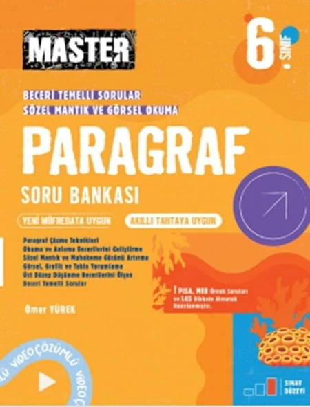 Okyanus 6.Sınıf Paragraf Soru Bankası Video Çözümlü Master ürün görseli 1