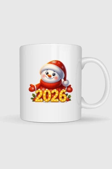 2026 Yeni Yıl Yılbaşı Baskılı Kupa Bardak ürün görseli 1