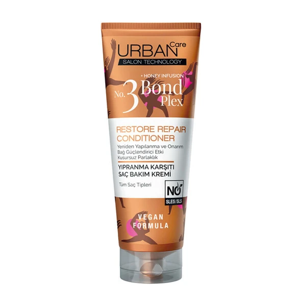 Urban Care No.3 Bond Plex Restore Repair Yıpranma Karşıtı Saç Bakım Kremi-250 ml-vegan ürün görseli 1