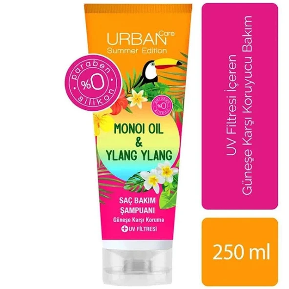 Urban Care Monoi Oil & Ylang Ylang Güneş Sonrası Koruyucu Saç Bakım Şampuanı 250 ml ürün görseli 1