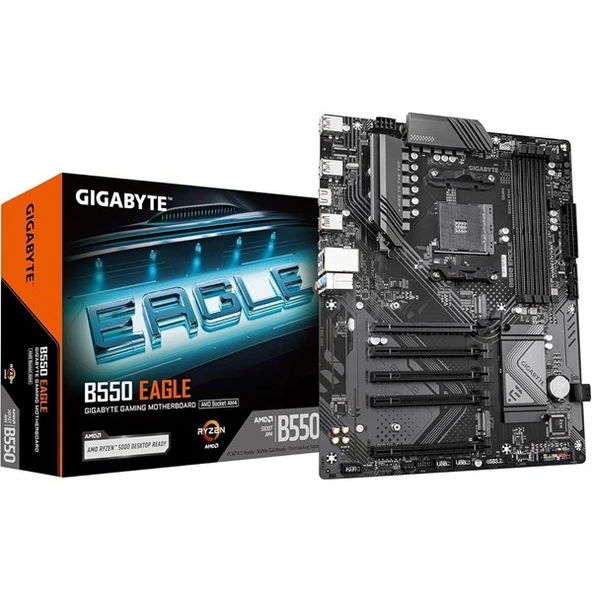 GIGABYTE EAGLE B550 DDR4 HDMI-TYPEC PCIE 4.0 AM4 ATX 5-PCI SLOT ürün görseli 1