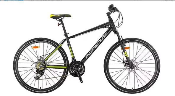 TX 75 - 28" Trekking - 17' - 21 Vites - M.Disc - Mat Siyah-Gri/Neon Sarı ürün görseli 1