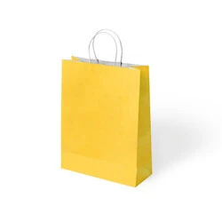 Büküm Saplı Kraft Kağıt  Çanta 18x24x8 cm Pakette 24 Ad. ürün görseli 1