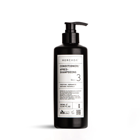 Mercada Siyah No 3 Purifying and Soothing Conditioner 380 ml – Bergamot ve Patçuli Özlü Saç Kremi ürün görseli 1