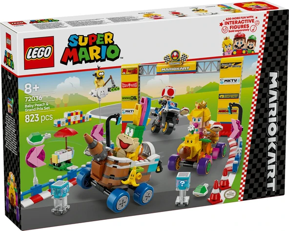 LEGO-72036 Super Mario Mario Kart™ – Baby Peach ve Grand Prix Seti ürün görseli 1