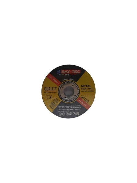 Baytec Metal Kesici Mk 0100 115X2.5X22MM 25 Adet ürün görseli 1