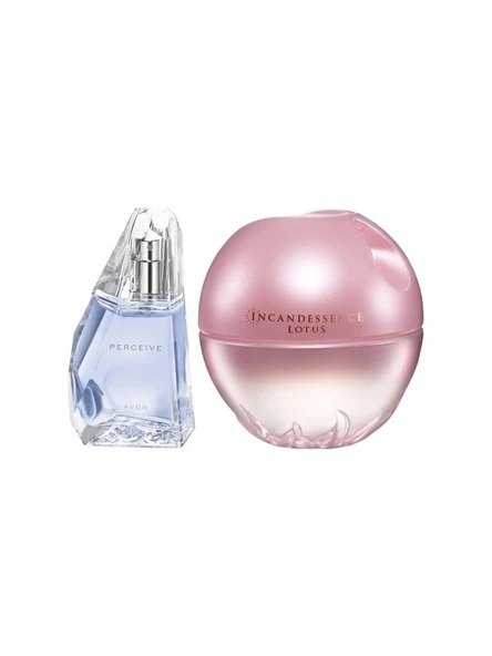 Avon Perceive 50 ml Kadın Edp+Avon Incandessence Lotus 50 ml Kadın Edp ürün görseli 1