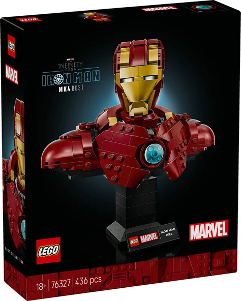 LEGO-76327 Marvel Iron Man MK4 Büstü ürün görseli 1