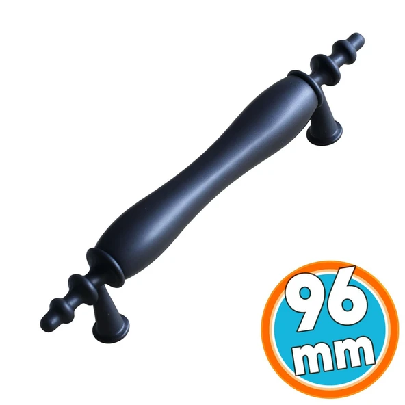 Porselen Siyah 96 Mm Kulpları Mobilya Mutfak Kulplar Dolabı Çekmece Kulbu Dolap Kapak Kulpu ürün görseli 1