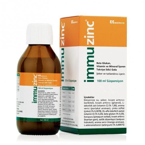 Immuzinc Şurup 100 ml - Betaglucan Multivitamin Mineral içeren TEG ürün görseli 1