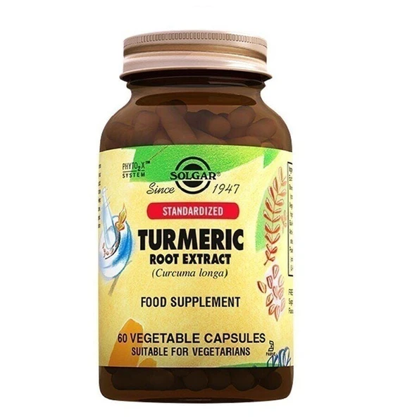 Solgar Turmeric Root Extract 60 Kapsül ürün görseli 1