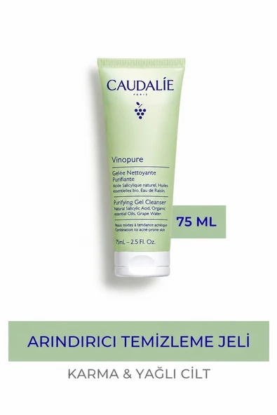 Caudalie Vinopure Arındırıcı Temizleme Jeli 75 ml ürün görseli 1