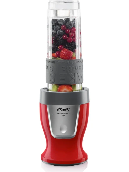 Arzum AR1120 Shake'N Take Kişisel 300 W Smoothie Blender - Kırmızı ürün görseli 1
