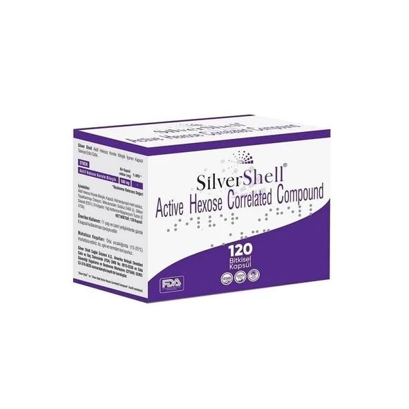 Silver Shell Aktif Heksoz Korele Bileşik 500mg 120 Kapsül ürün görseli 1