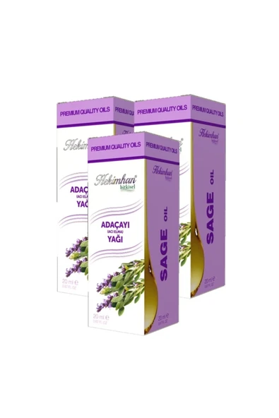 Hekimhan Adaçayı Acı Elma Yağı 20 Ml X 3 Kutu ürün görseli 1