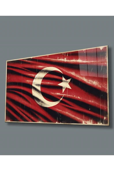 Milli Görkem Cam Tablo Hediyelik Büyük Tablo Ev Ofis Dekoru ürün görseli 1