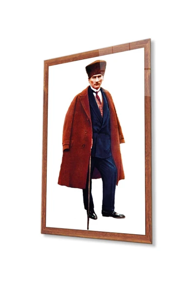 Atatürk Cam Tablo 4mm Dayanıklı Temperli Cam, Atatürk Glass Wall Art ürün görseli 1