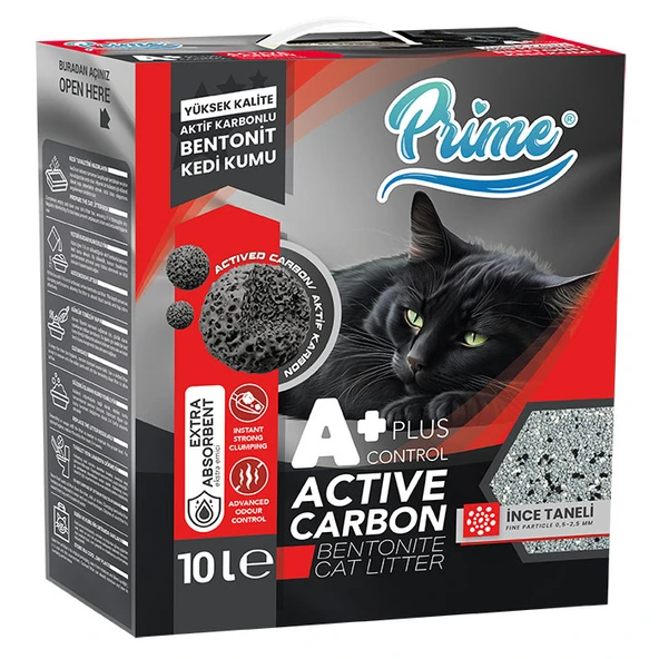 Prime 10 Lt Aktif Control Plus++ Karbon Kedi Kumu ürün görseli 1