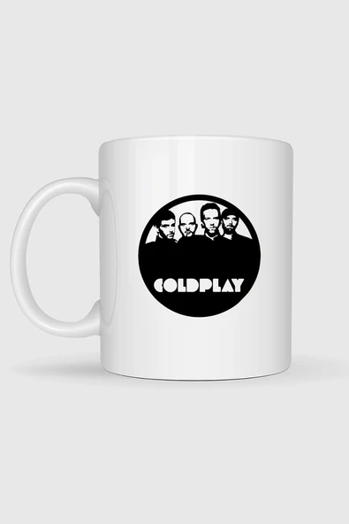 Coldplay Rock Grup Baskılı Kupa Bardak - Resim 2