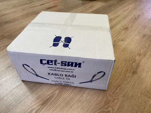 Çetsan 7,6x380 Kablo Bağı Beyaz 2500 Adet Koli ürün görseli 1