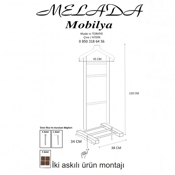 Melada Mobilya Gürgen Tekli Dilsiz Uşak - Resim 8
