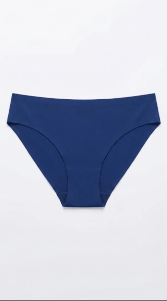 Lacivert Klasik Basic Lazer Kesim Bikini Külot ürün görseli 1