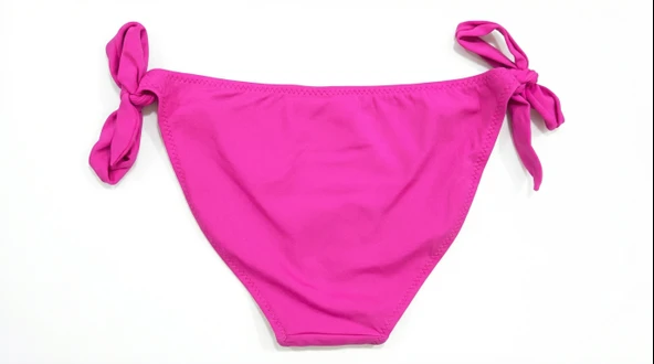 Pembe Kalın Ip Bağcıklı Bikini Altı - Resim 2