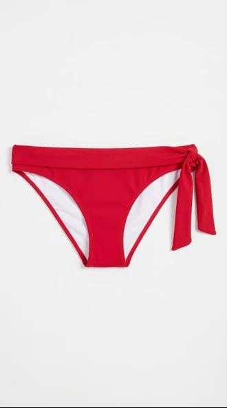 Kırmızı Bir Taraf Kalın Ip Bağcıklı Bikini Altı ürün görseli 1