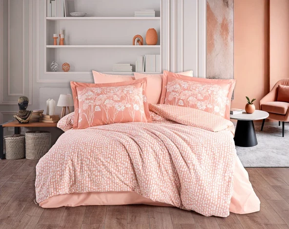 Hobby Çift Kişilik Poplin Nevresim Velura Terracota ürün görseli 1