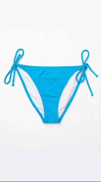 Mavi Kenarları Ince Ipli Bağcıklı Bikini Altı ürün görseli 1