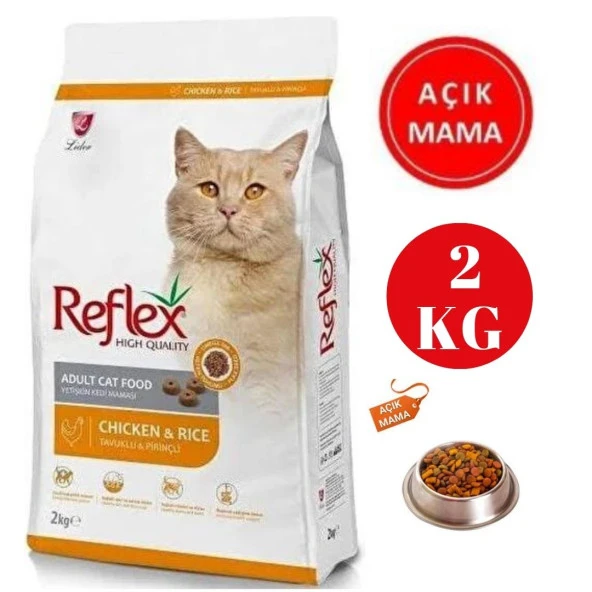 Reflex Tavuklu Kedi Maması 2 Kg Açık Mama - Taze Bölme 2 Paket ürün görseli 1