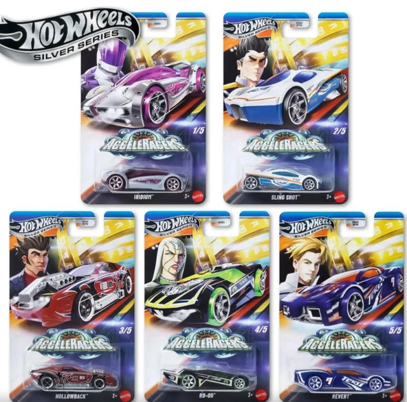 Hot Wheels Silver Series AcceleRacers GDG83 977K 5'li Set ürün görseli 1